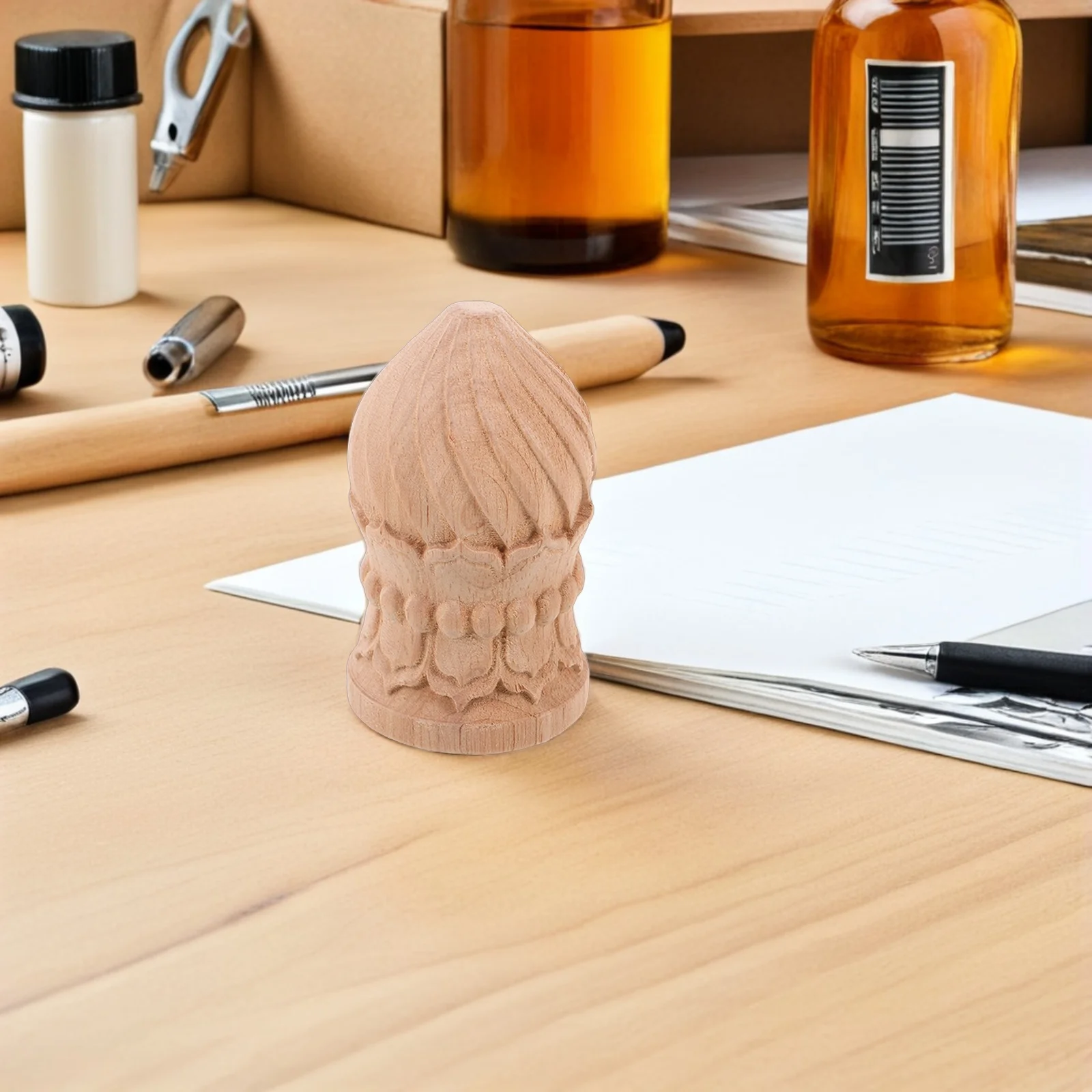 Деревянная декоративная лестница с ананасом - Фотография_6