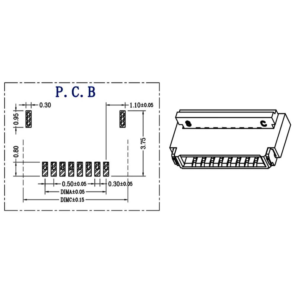 Fpc/ffc 14p передняя заглушка и задняя откидная часть - Фотография_3