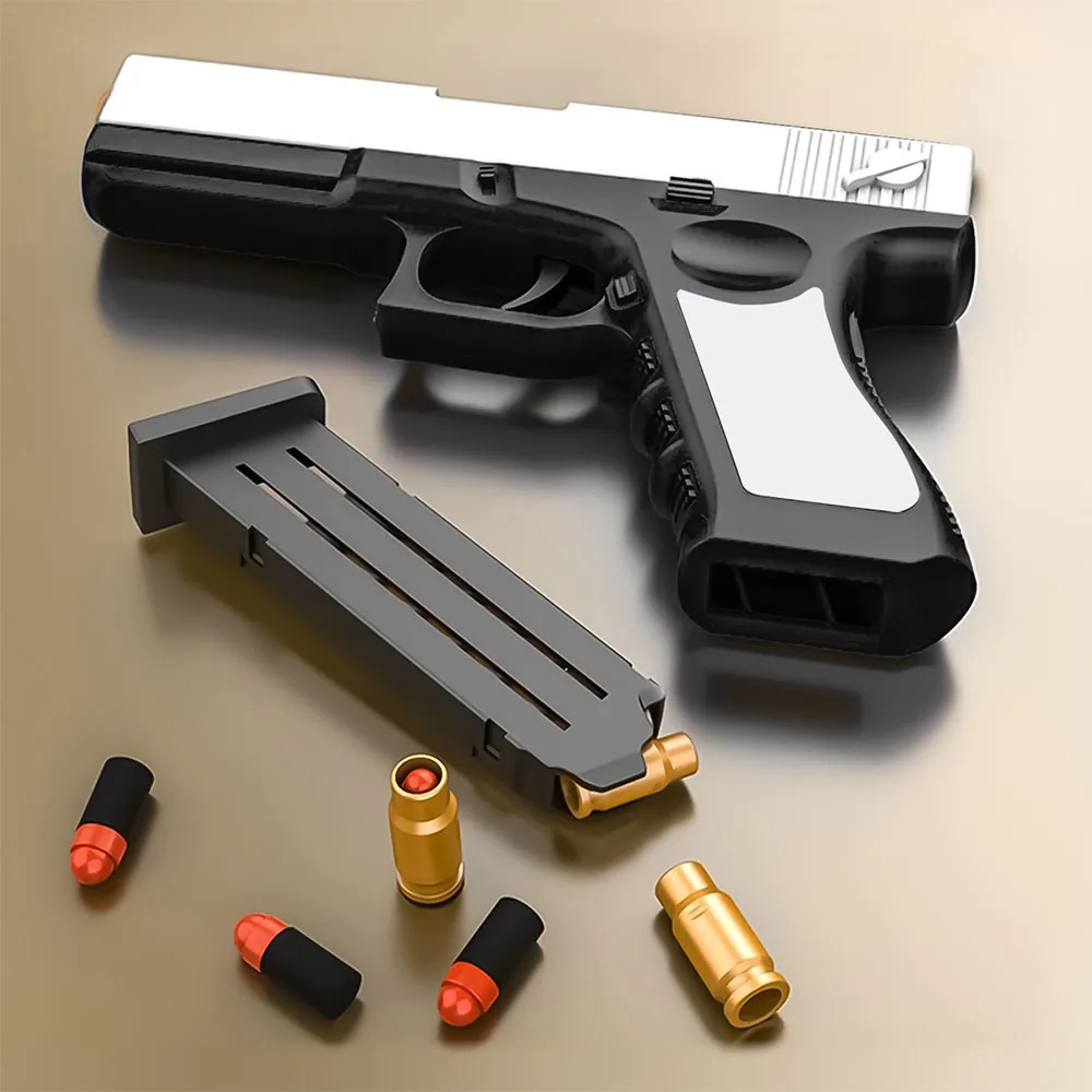 Игрушечный пистолет glock для выброса ракушки для взрослых