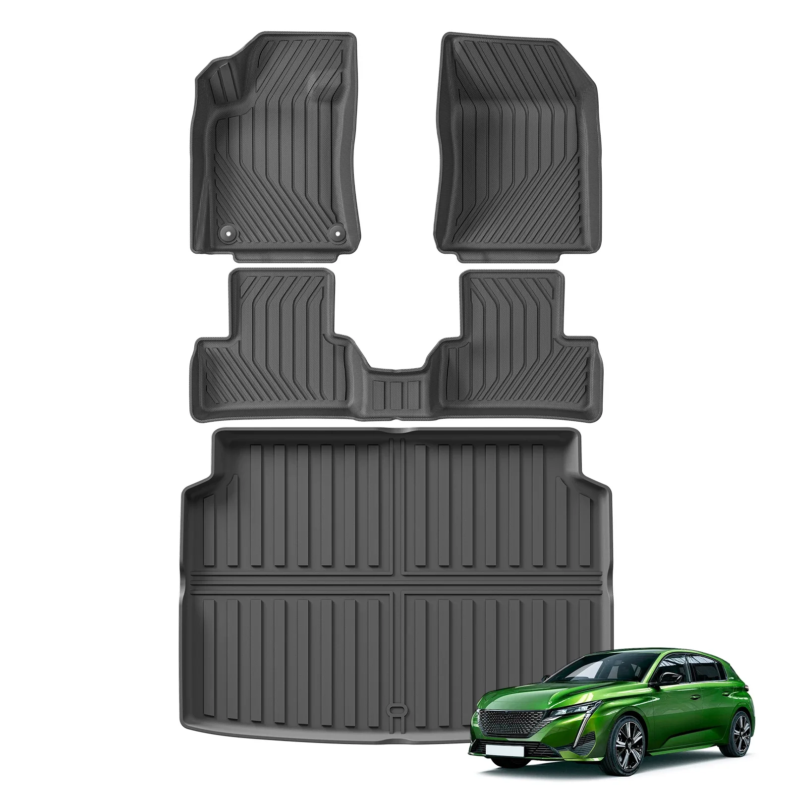 Peugeot 308 tpe 3d автомобильные коврики для багажника