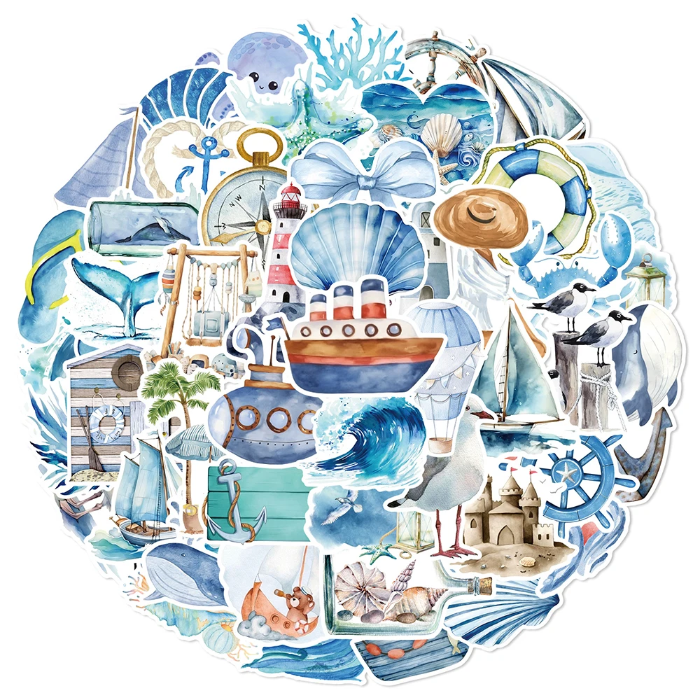 Синий морской мир мультфильм граффити