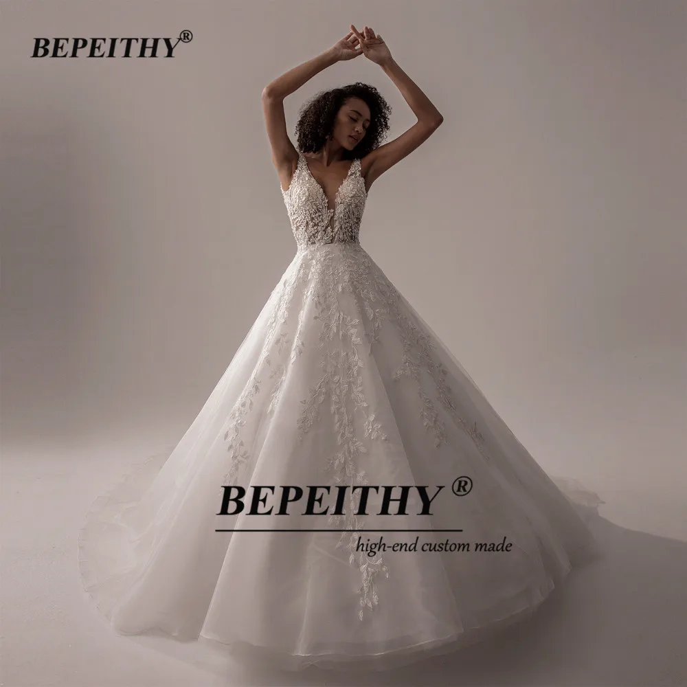 Bepeithy свадебные платья без рукавов - Фотография_5