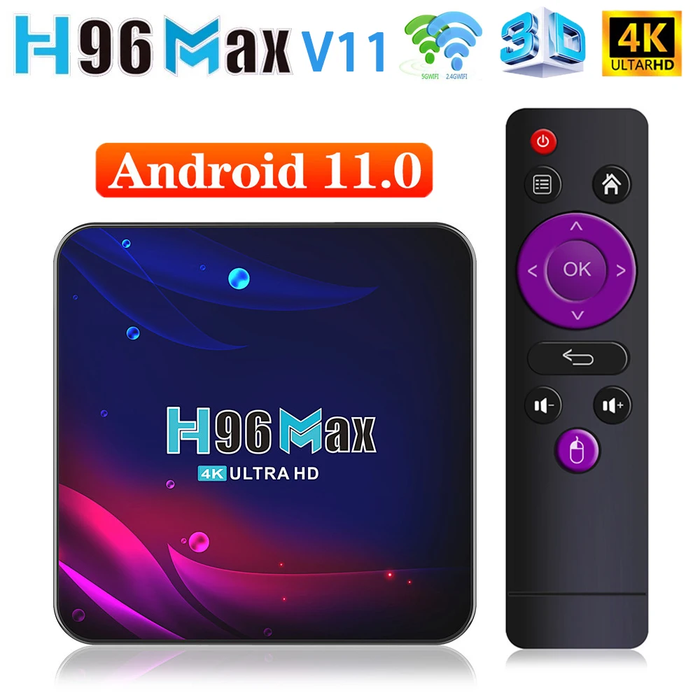 Global h96 max smart tv box android 11 2