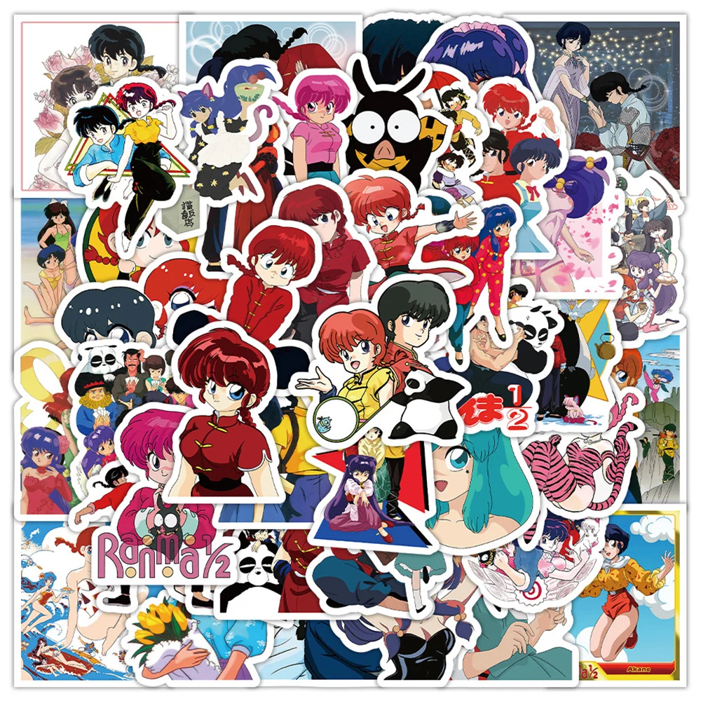 Ranma 1/2 аниме наклейки ranma akane мультяшные наклейки для ноутбука