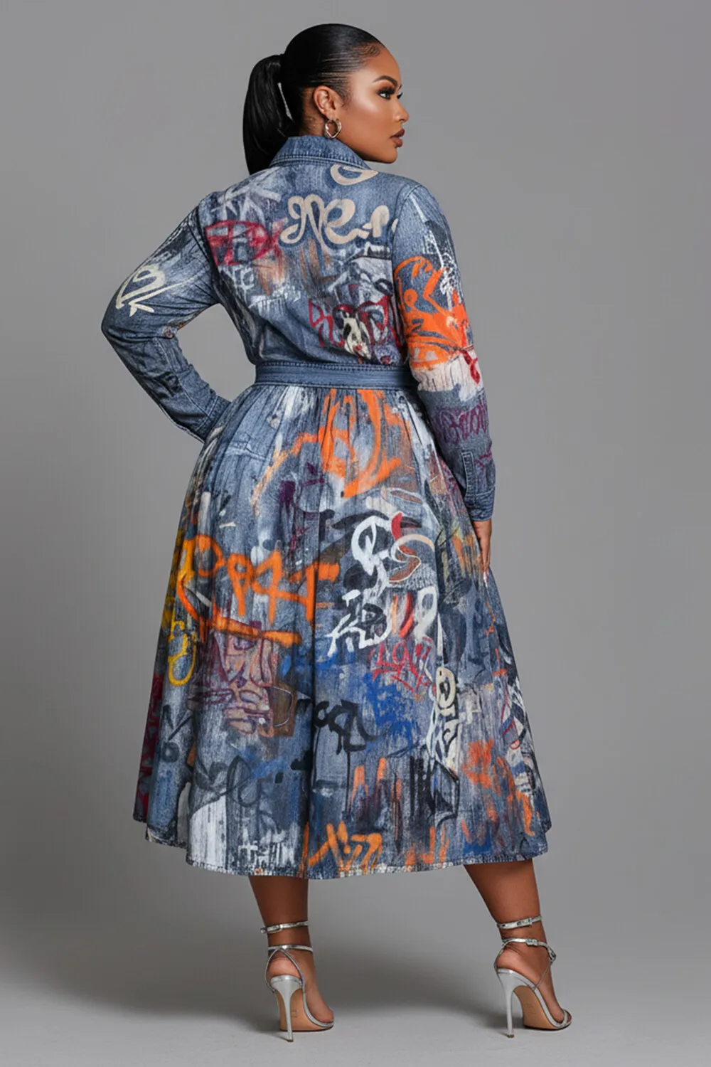 Деловые повседневные синие повседневные - Фотография_3