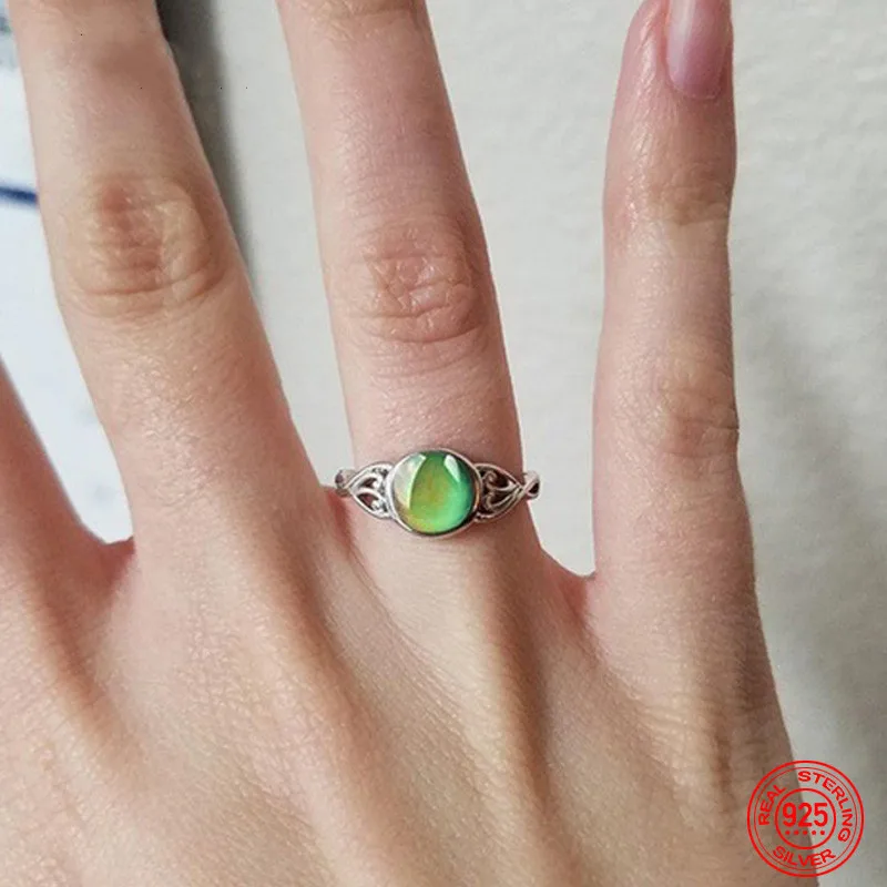 Кольцо из серебра 925 пробы с овальным - Фотография_2