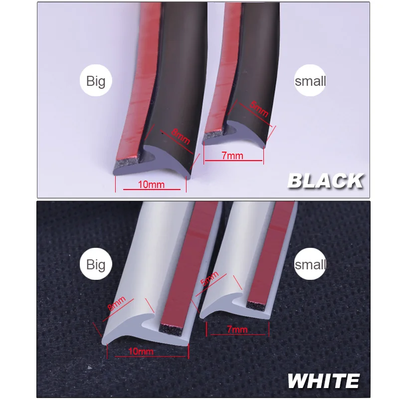 Универсальная автомобильная резиновая уплотнительная лента - Фотография_5