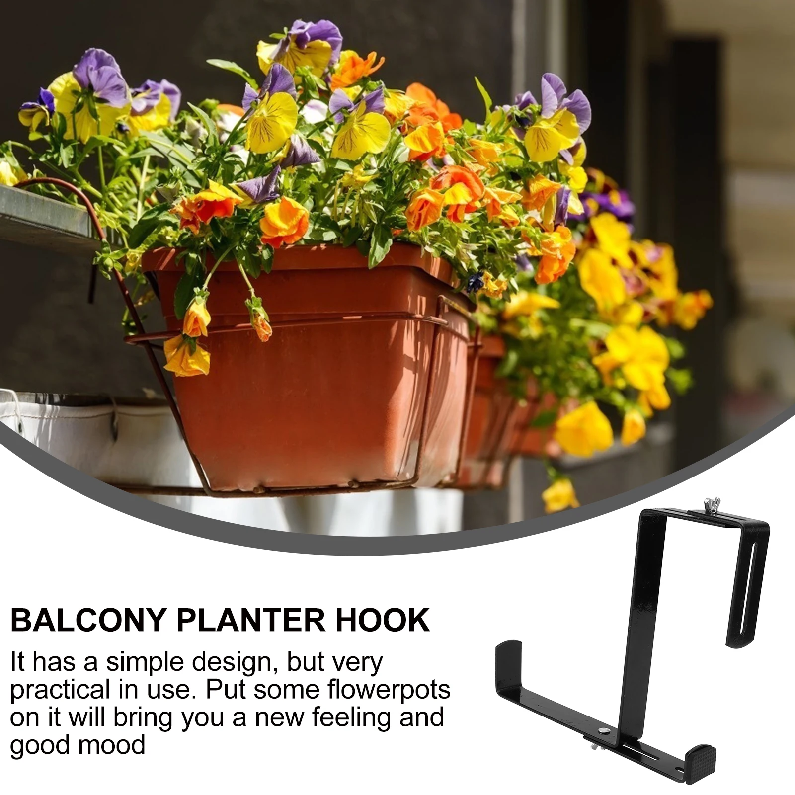 Вешалка для цветочного горшка на балконе - Фотография_2