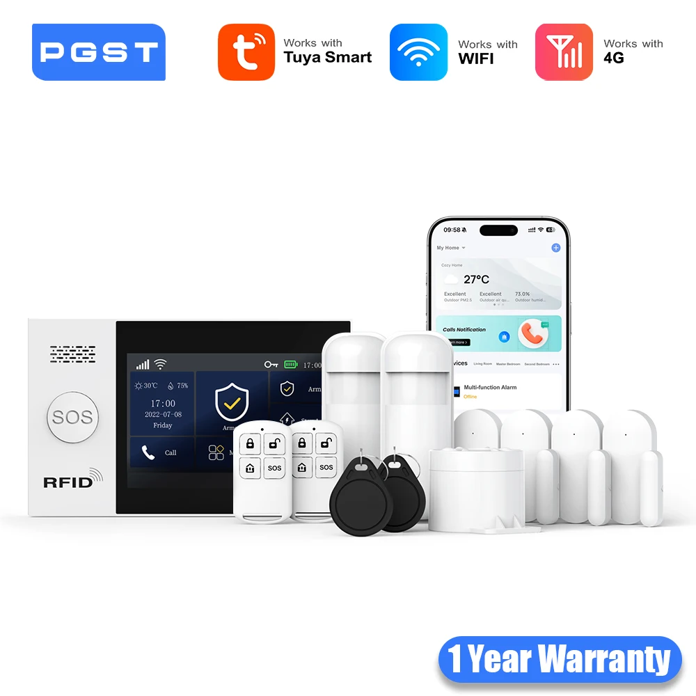 Pgst wifi 4g tuya smart life домашняя