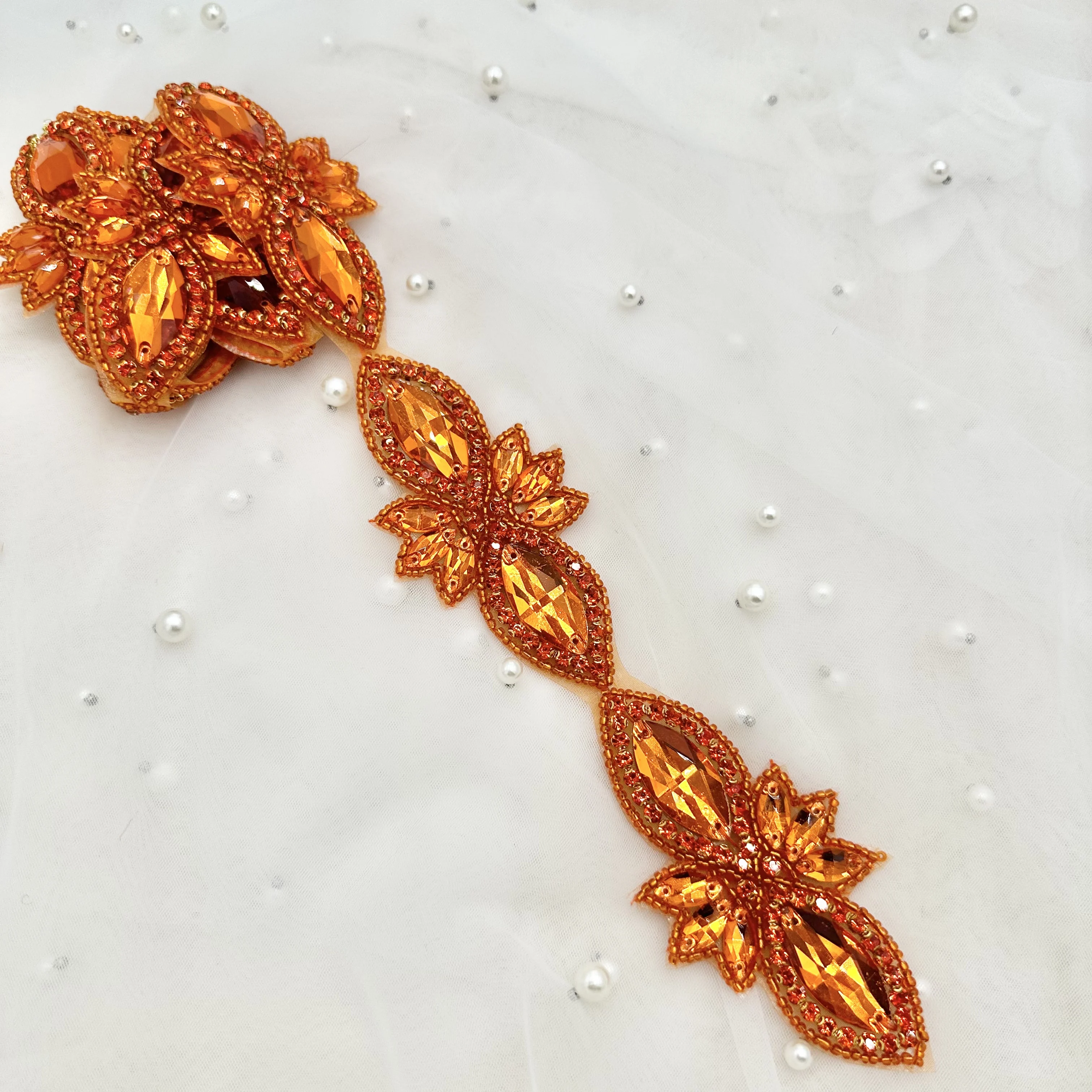 Оранжевый 17*31 форма маркизы - Фотография_5