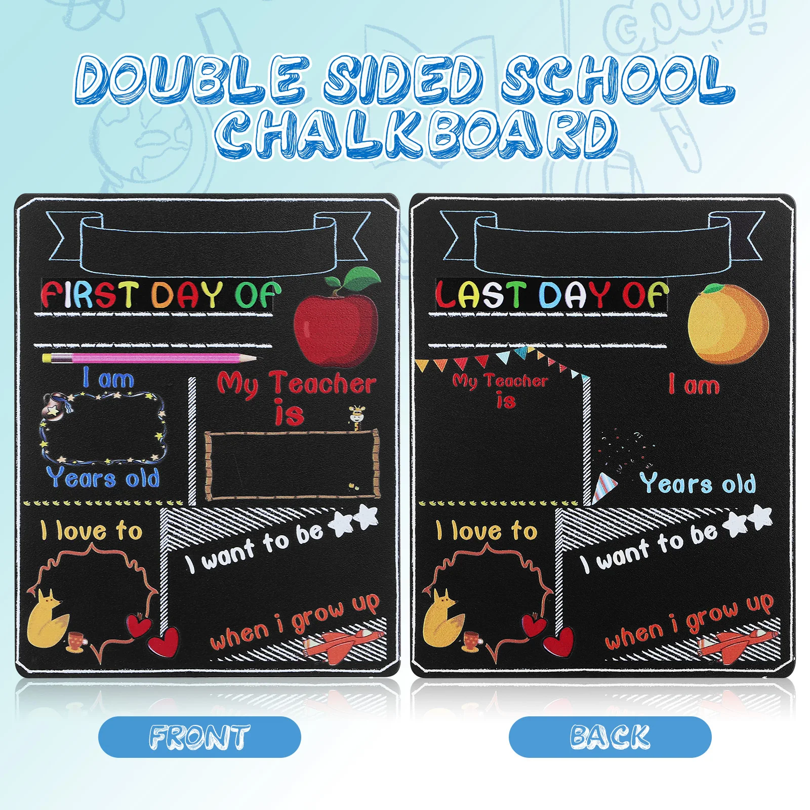 Знак для классной доски «первый день школы» - Фотография_3