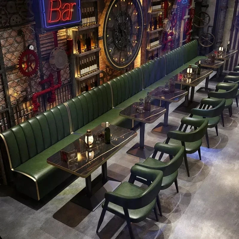 Современный мраморный обеденный стол и стулья - Фотография_3