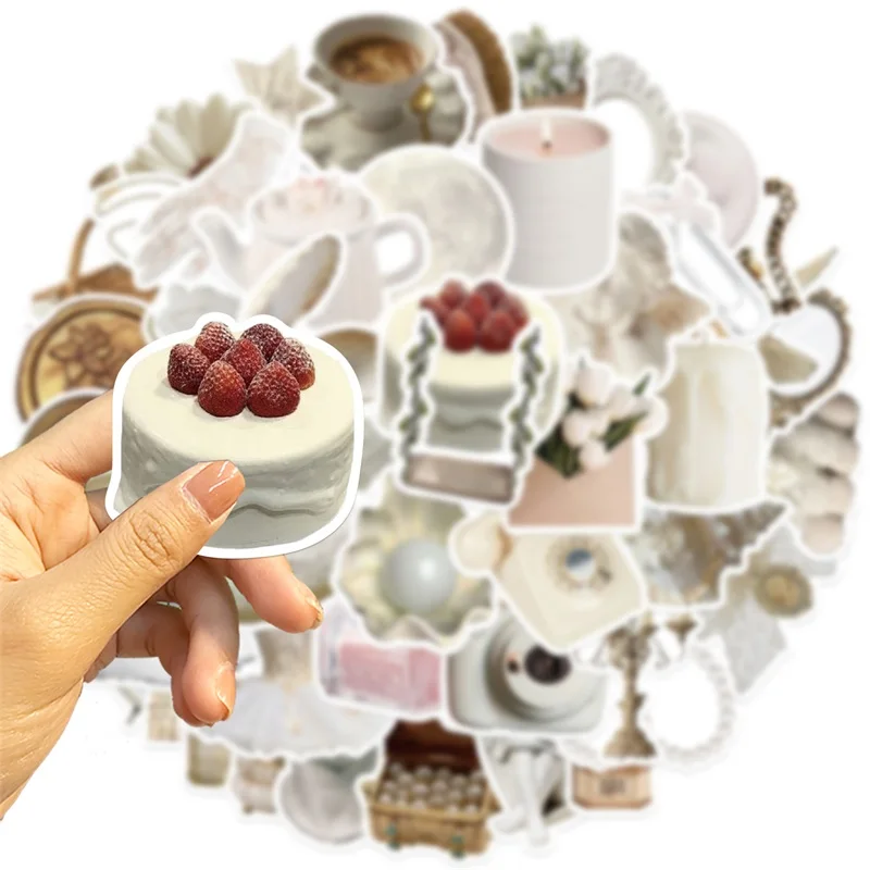 Ins белая наклейка из пвх - Фотография_4