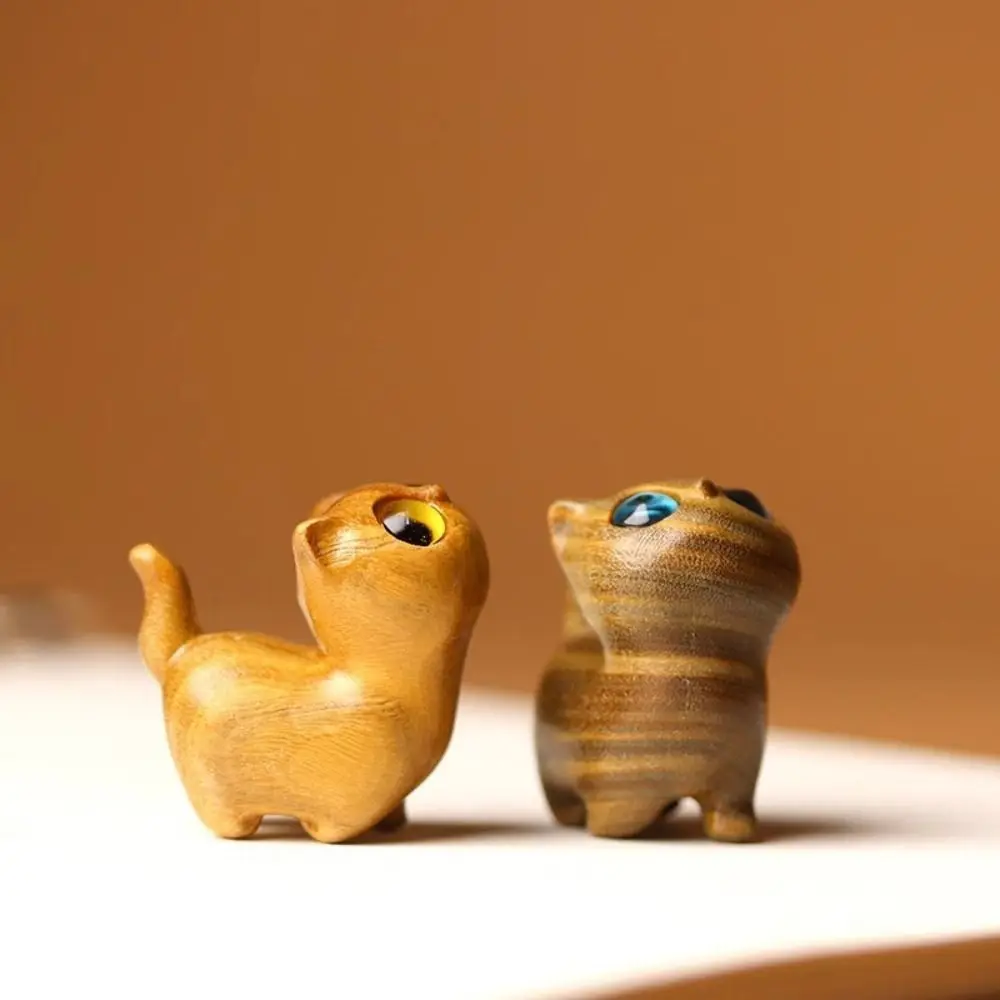 Настольная фигурка кота из сандалового дерева - Фотография_4