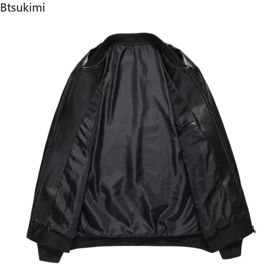 Новые весенне-осенние мужские куртки из искусственной кожи - Фотография_5