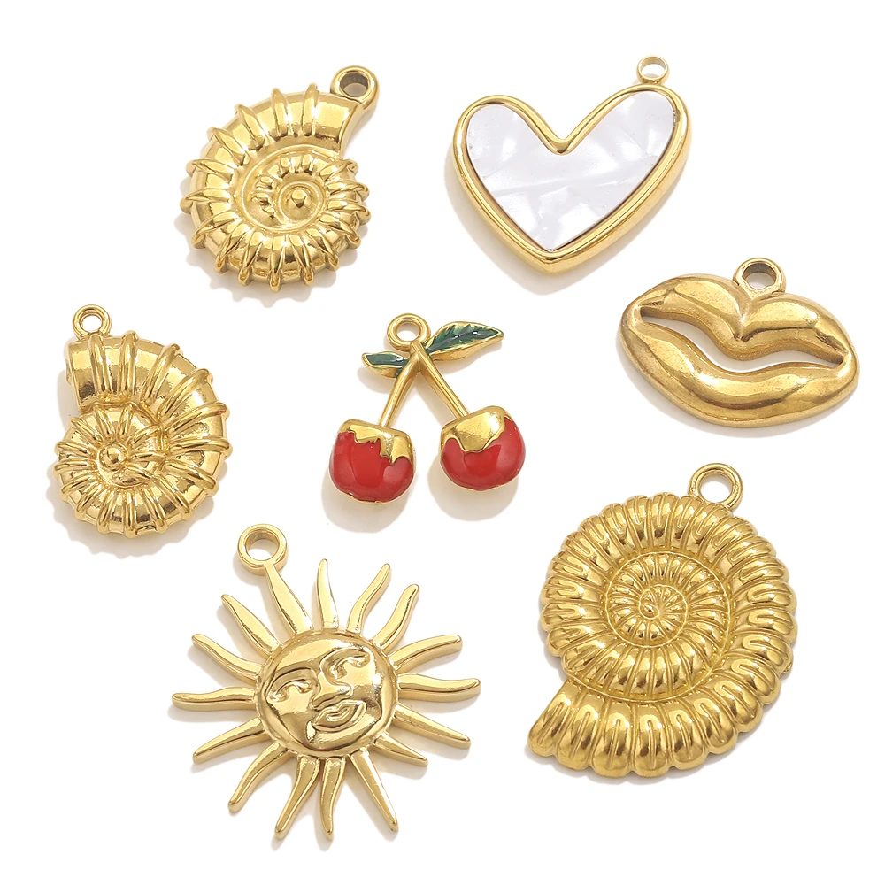 Золотые подвески из нержавеющей стали для изготовления ювелирных изделий - Фотография_6