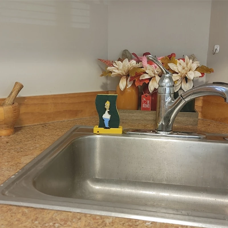 Забавный кухонный держатель для губки «гомер симпсоны» - Фотография_3