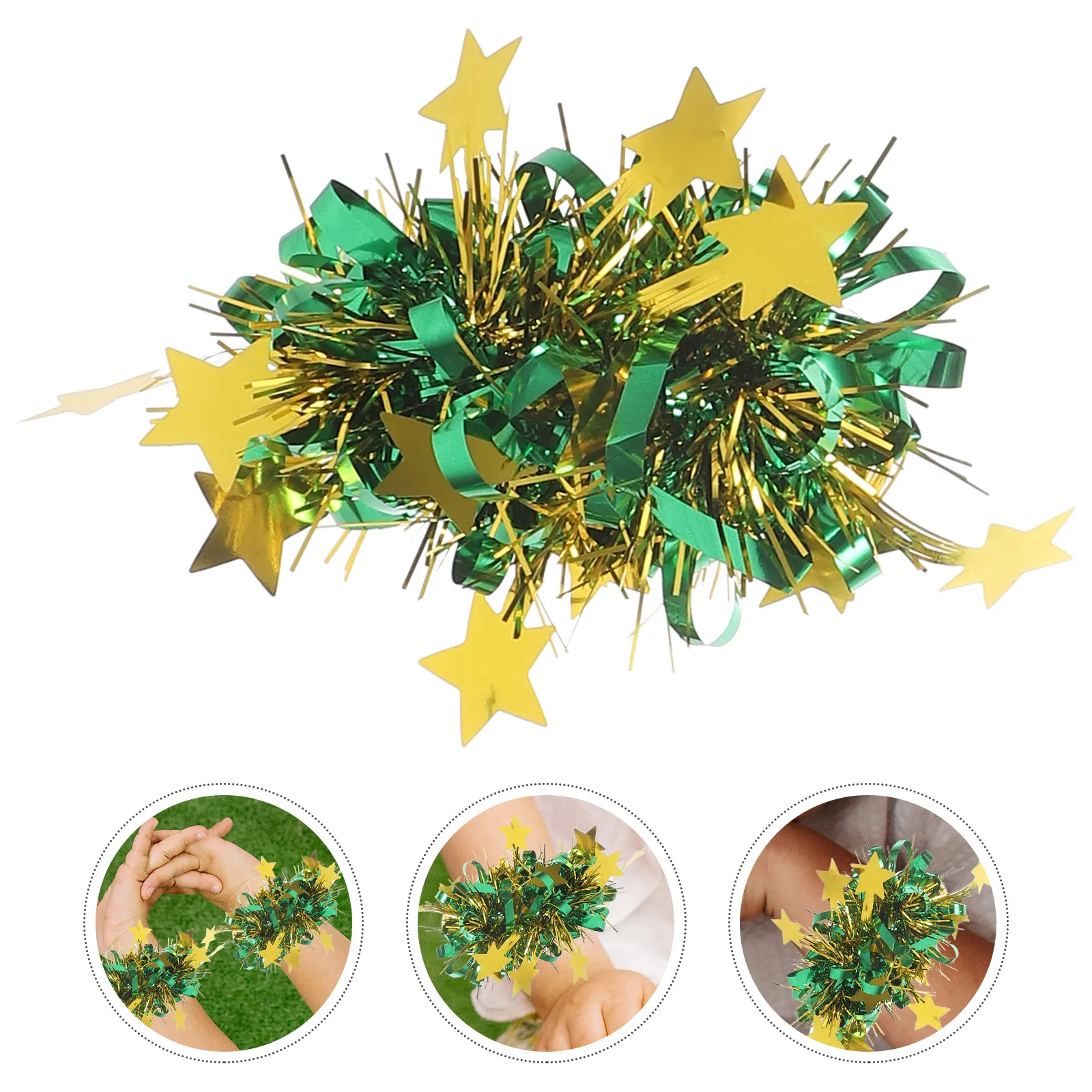 Детские помпоны на запястье яркие - Фотография_3