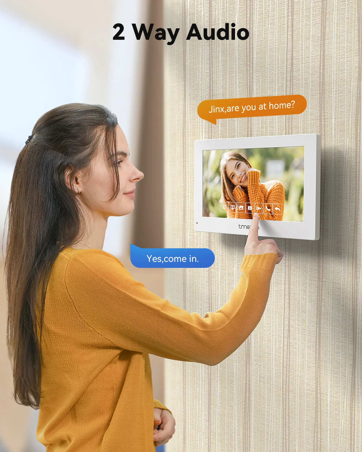 4-проводной видеодомофон tuya tmezon wi-fi - Фотография_2