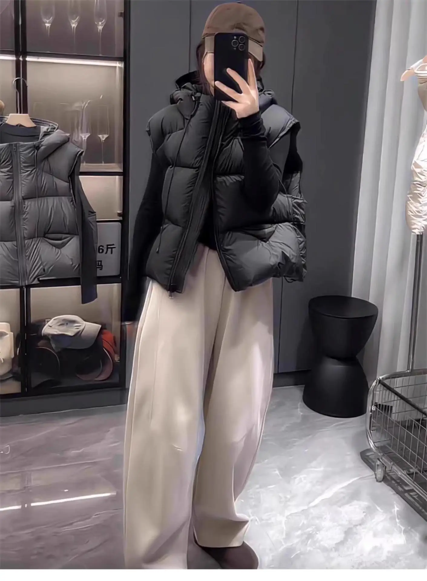 Новинка 2026, женская хлопковая куртка без рукавов - Фотография_6