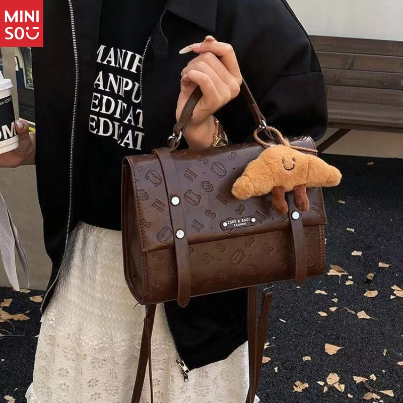 Рюкзак miniso в корейском стиле с изображением кота - Фотография_3