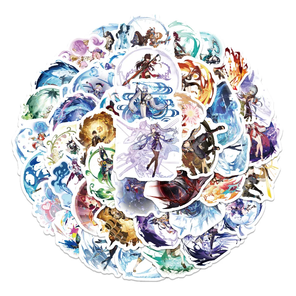 Genshin игровая наклейка милый - Фотография_4
