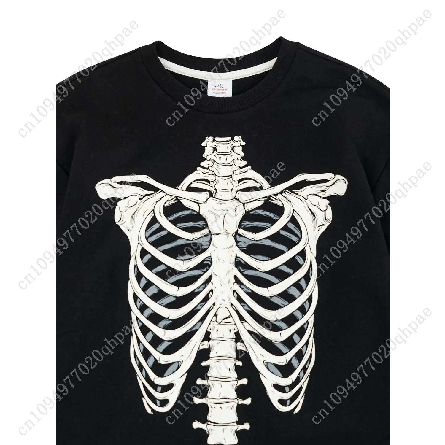 Толстовка с круглым вырезом «путь до празднования мальчиков» на хэллоуин - Фотография_3