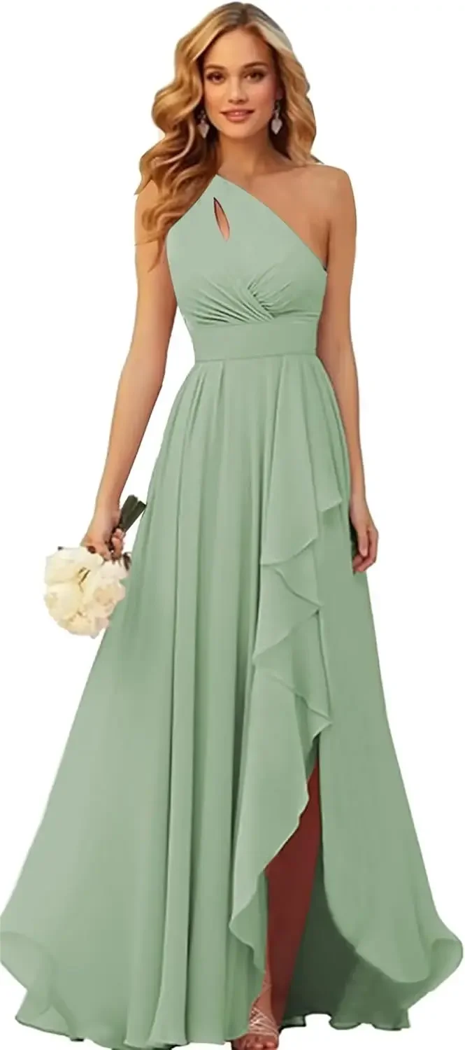 Простые шифоновые платья подружки - Фотография_3