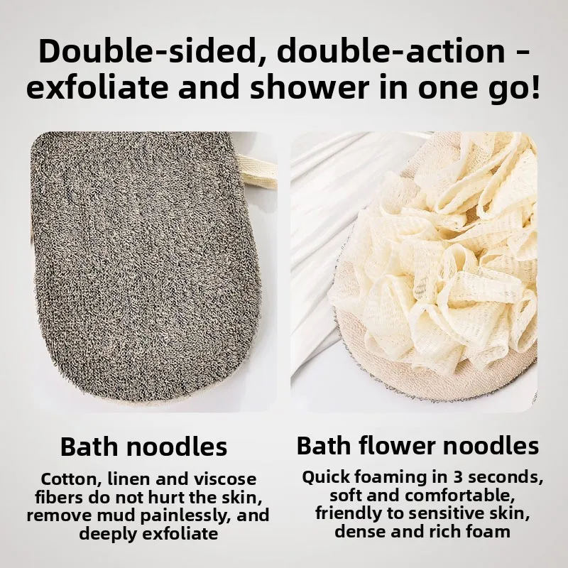 Льняное полотенце с цветком «два в одном» - Фотография_3