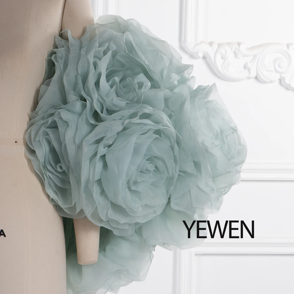 Великолепная 3d цветочная шаль ручной работы - Фотография_5