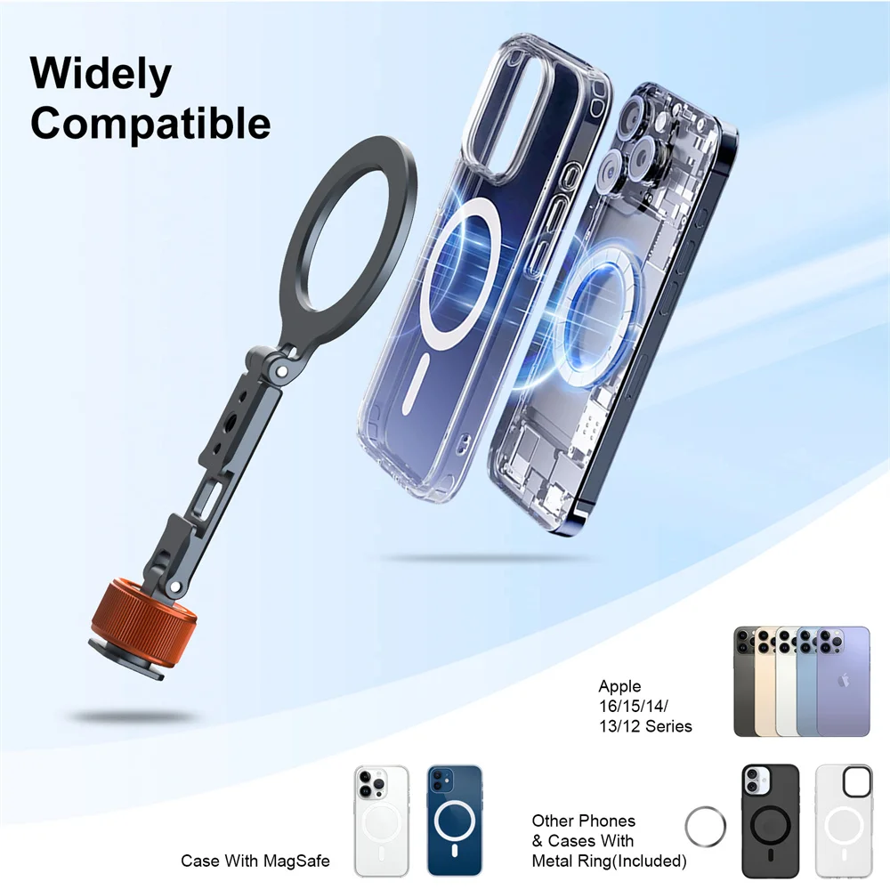 Магнитный держатель для телефона с винтом 1/4 дюйма и 3/8 дюйма - Фотография_5