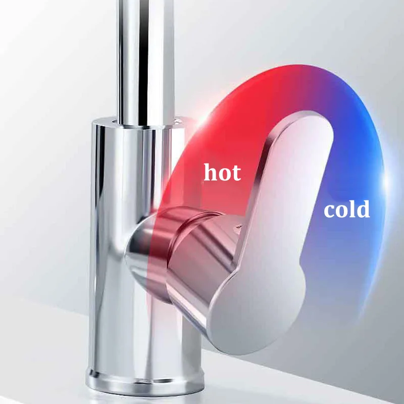 360 °   вращающийся смеситель для раковины для кухни и ванной комнаты - Фотография_5