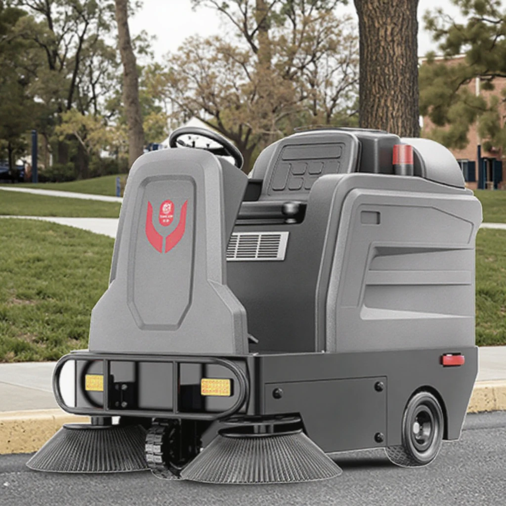 Cleanhorse m3 ride-on sweeper открытый
