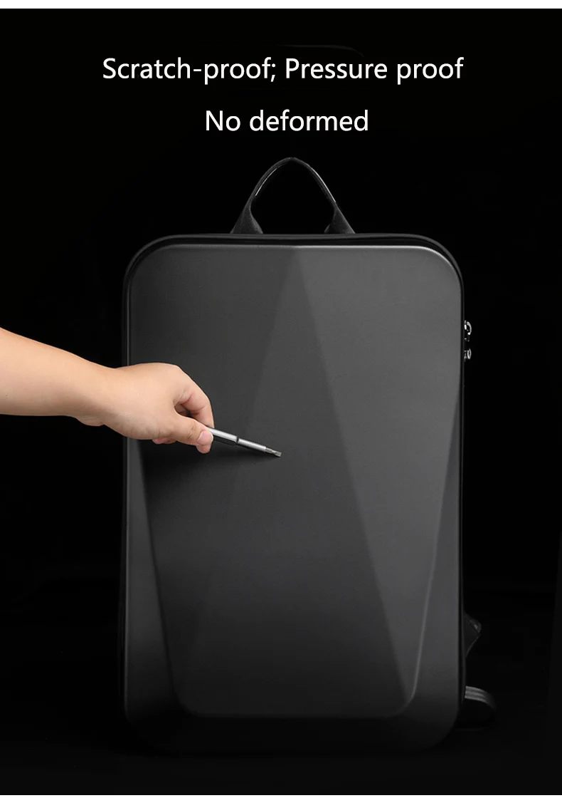 Мужской рюкзак с твердым корпусом для ноутбука 15 - Фотография_2