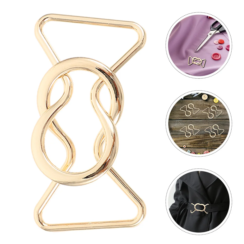 4 пары металлических пряжек на поясе