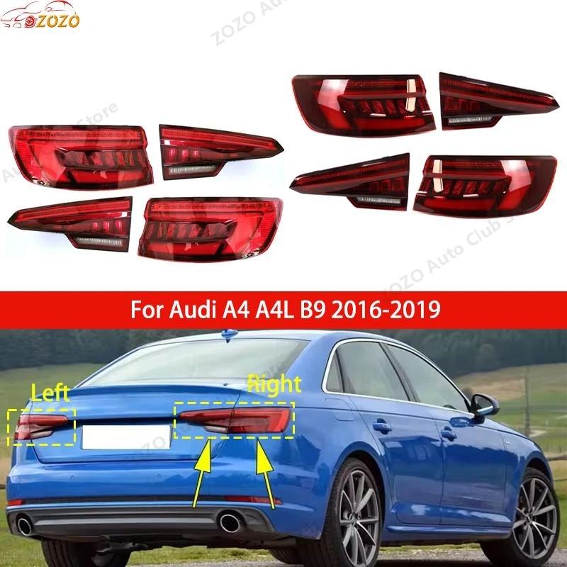 Светодиодный задний фонарь для audi a4 a4l b9 2016 2017 2018 2019