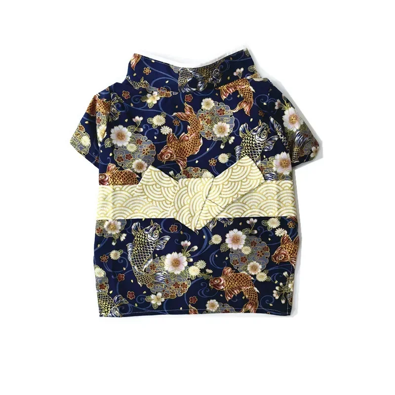 Кимоно для домашних животных из чистого хлопка в японском стиле - Фотография_6