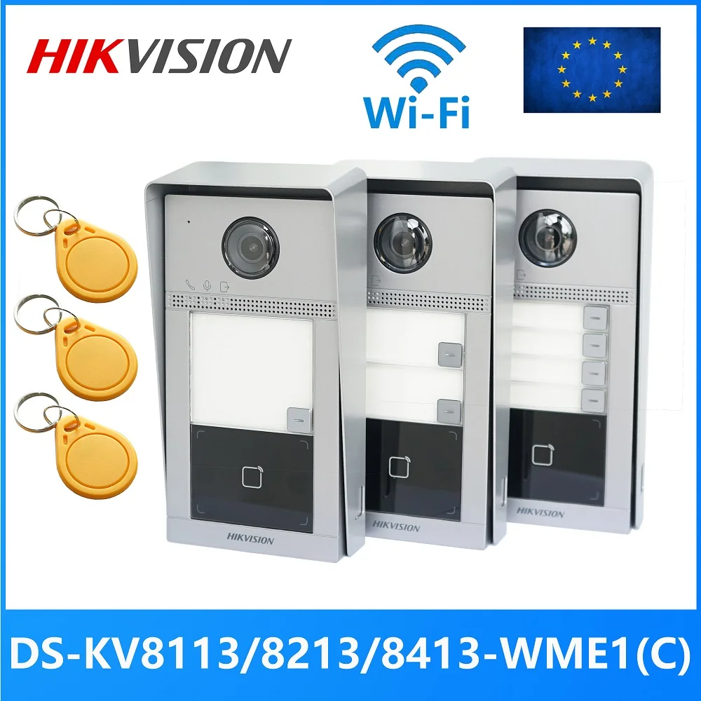 Hikvision 1-4 кнопочный телефон/8213/8413-wme1(c) ip дверной звонок