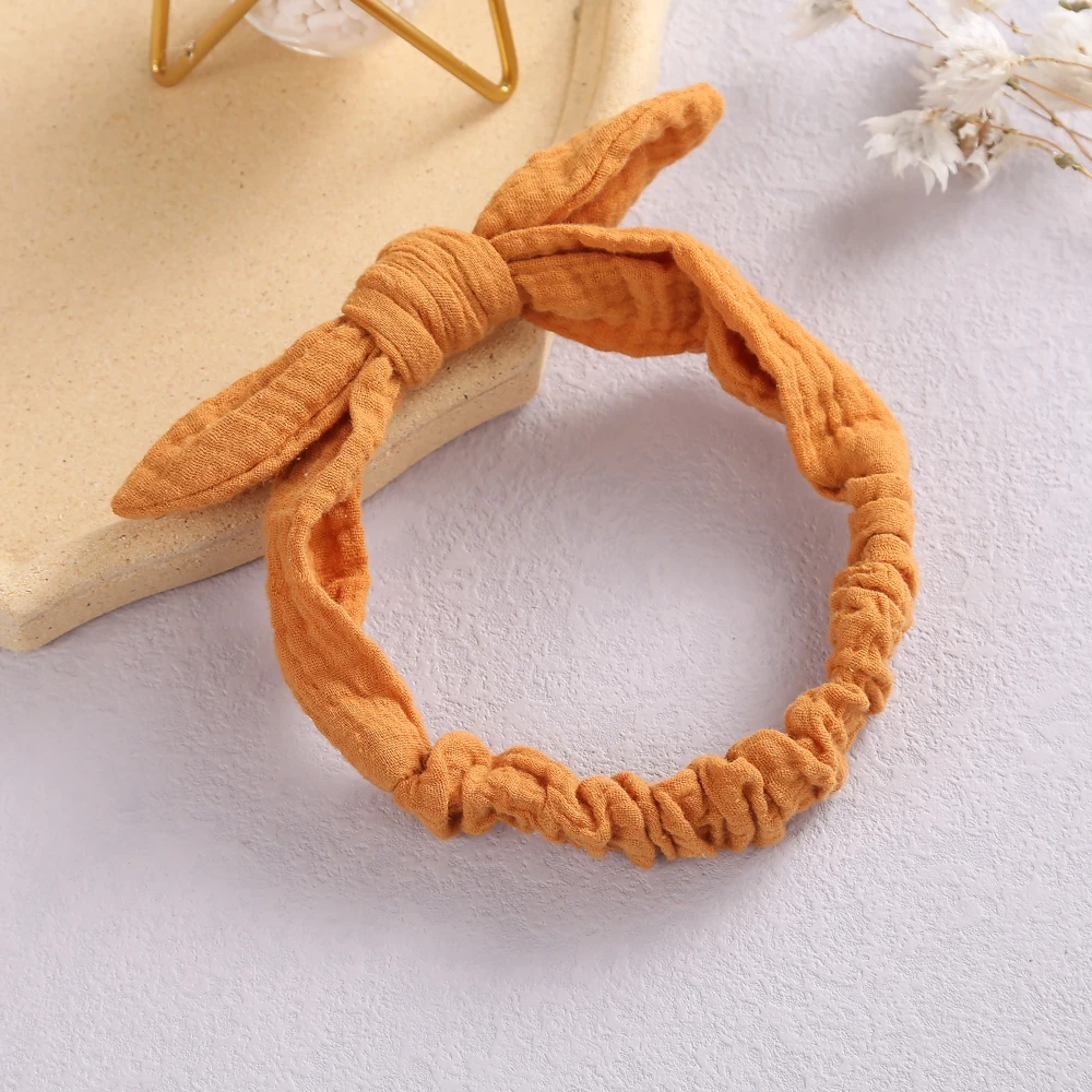 Повязка на голову с кроличьими ушками для маленьких девочек - Фотография_4