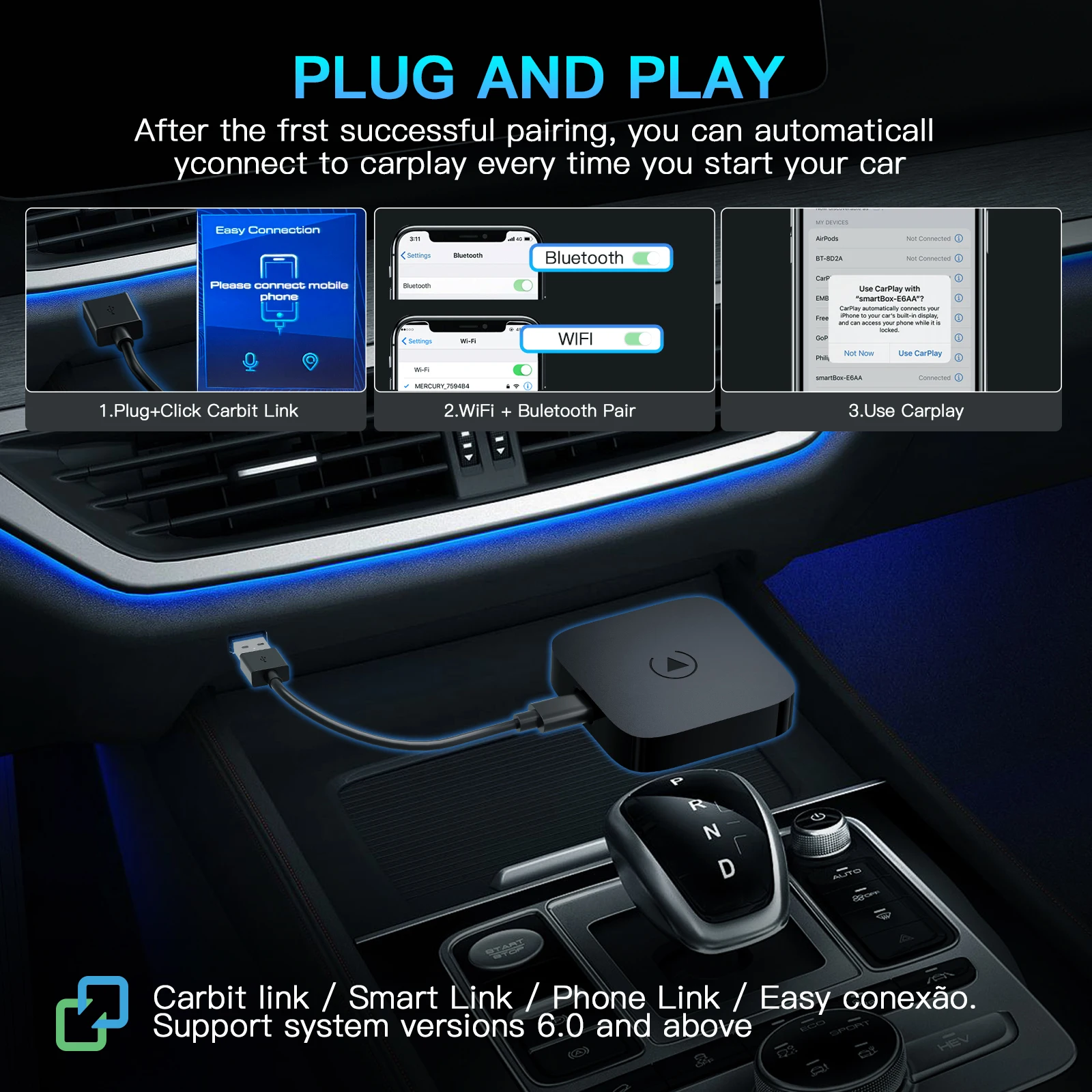 Carabc carbitlink wireless carplay - Фотография_4