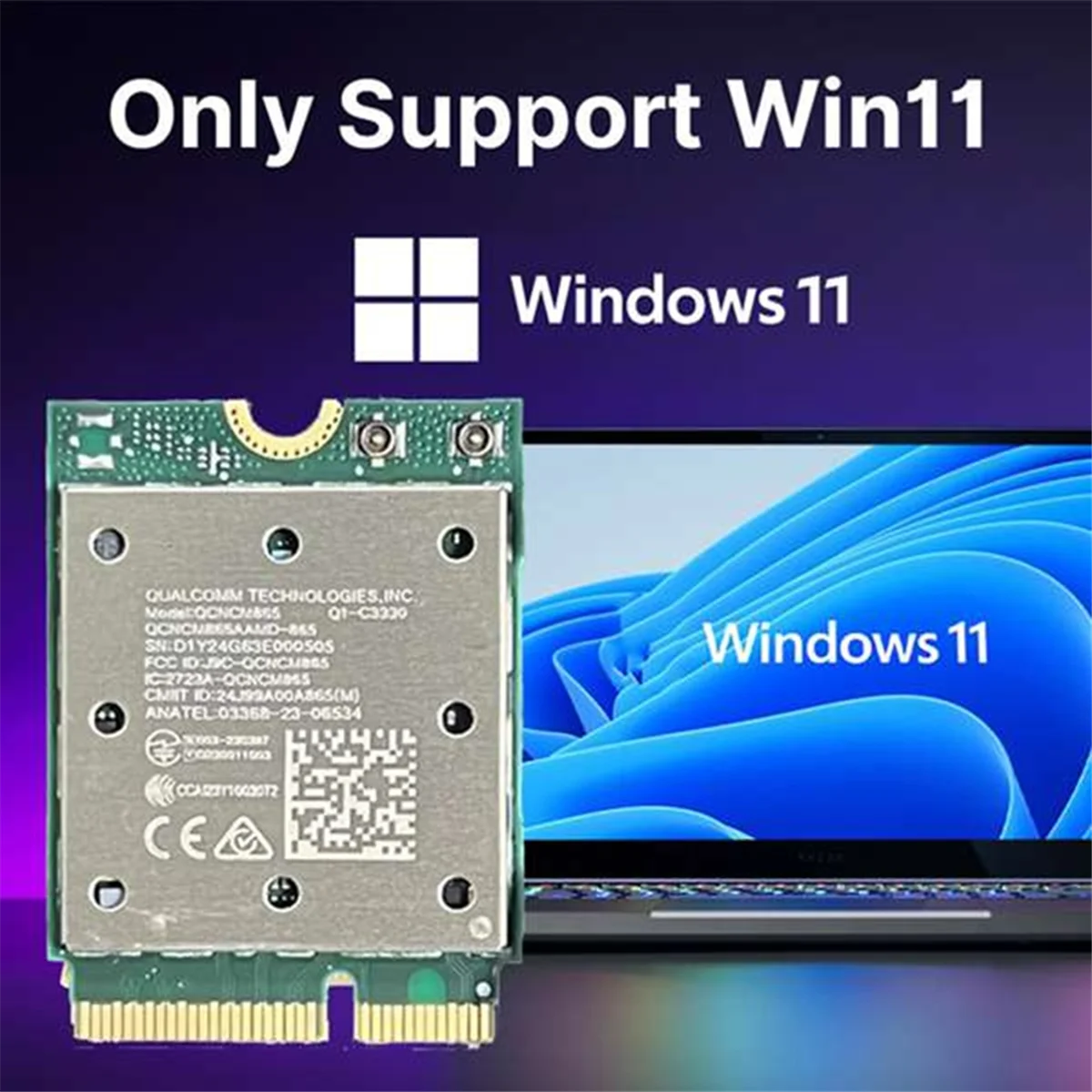 A65i wifi7 tri band qcncm865 bluetooth 5