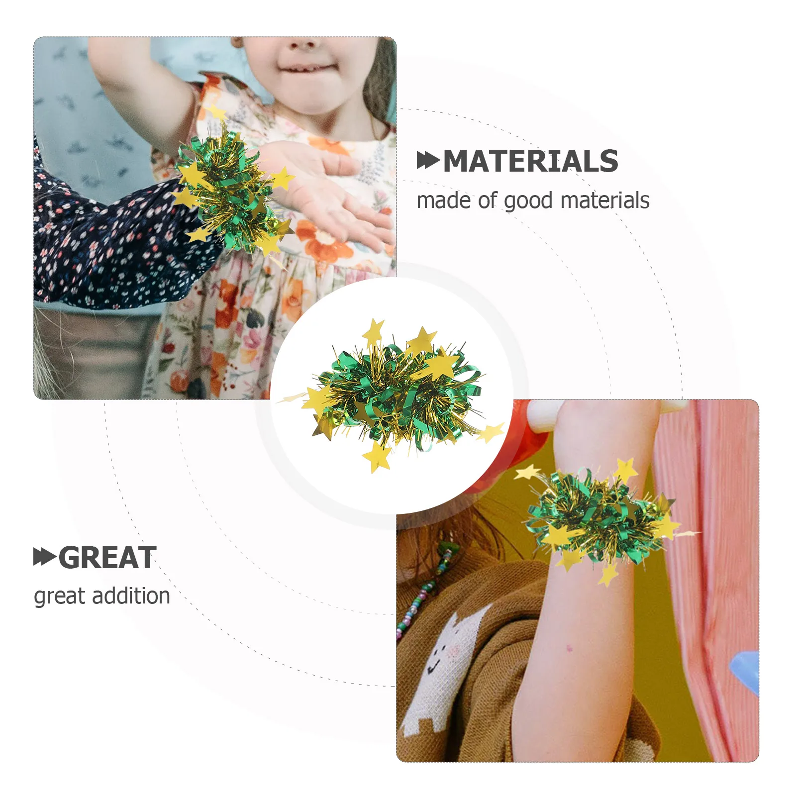 Детские помпоны на запястье яркие - Фотография_2