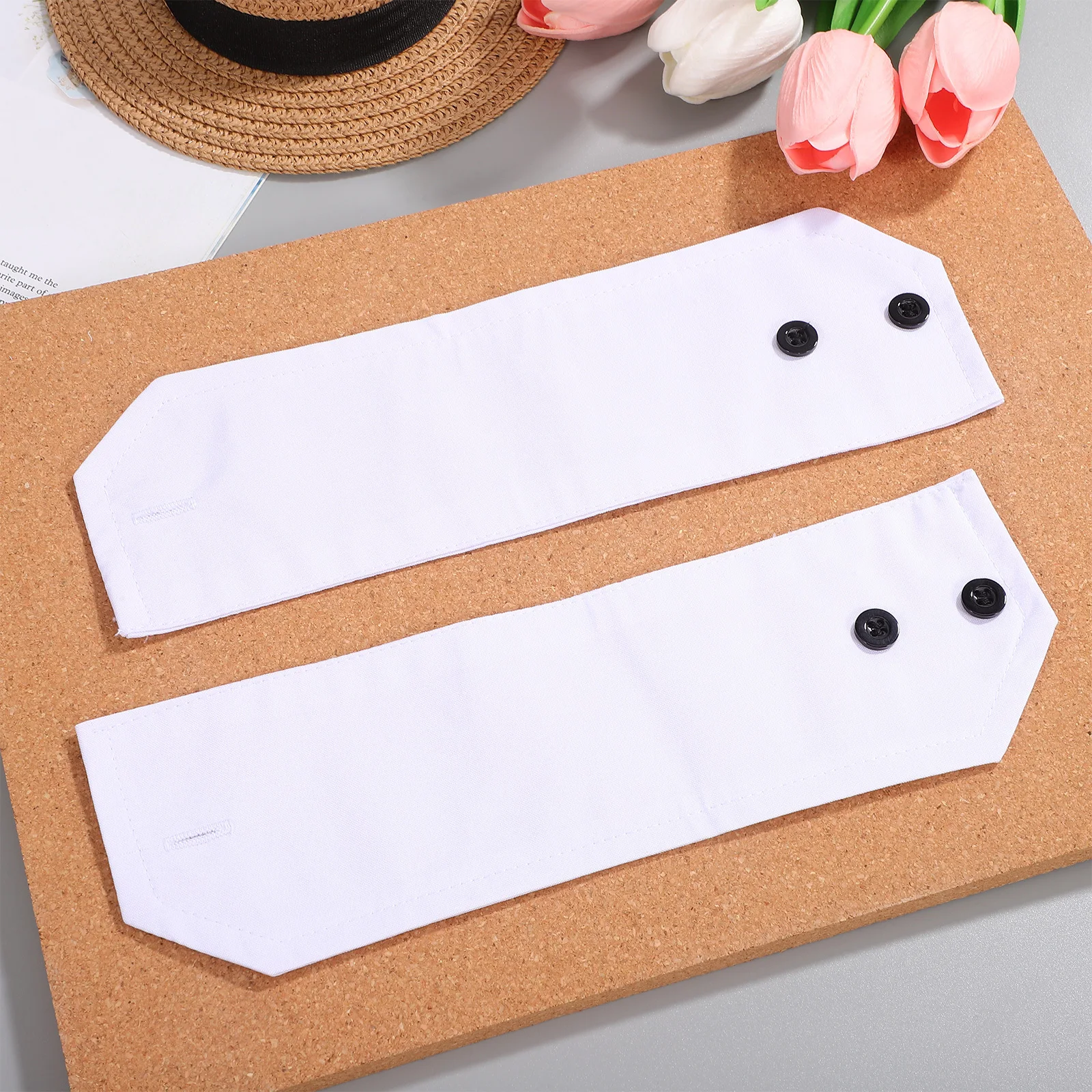 1 пара кружевных цветочных декоративных манжет на запястья - Фотография_6