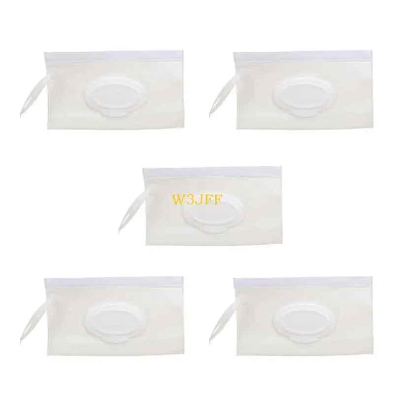 W3jf 5pcs travel size baby wipes - Фотография_2
