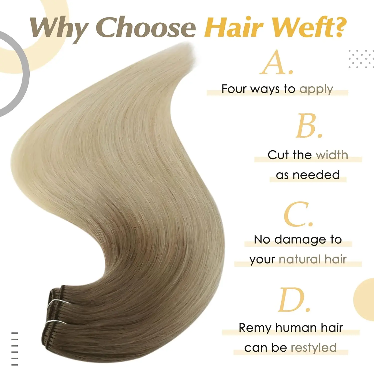 Полностью сияющие человеческие волосы - Фотография_2