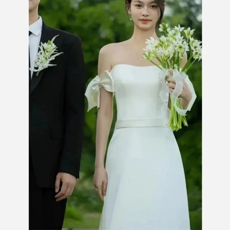 Свадебные платья сладкий бант с - Фотография_4