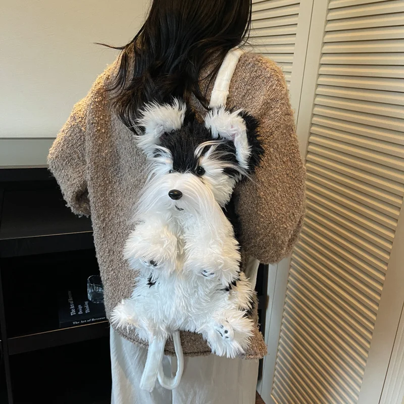 Рюкзак шнауцер, мягкая плюшевая игрушка - Фотография_3