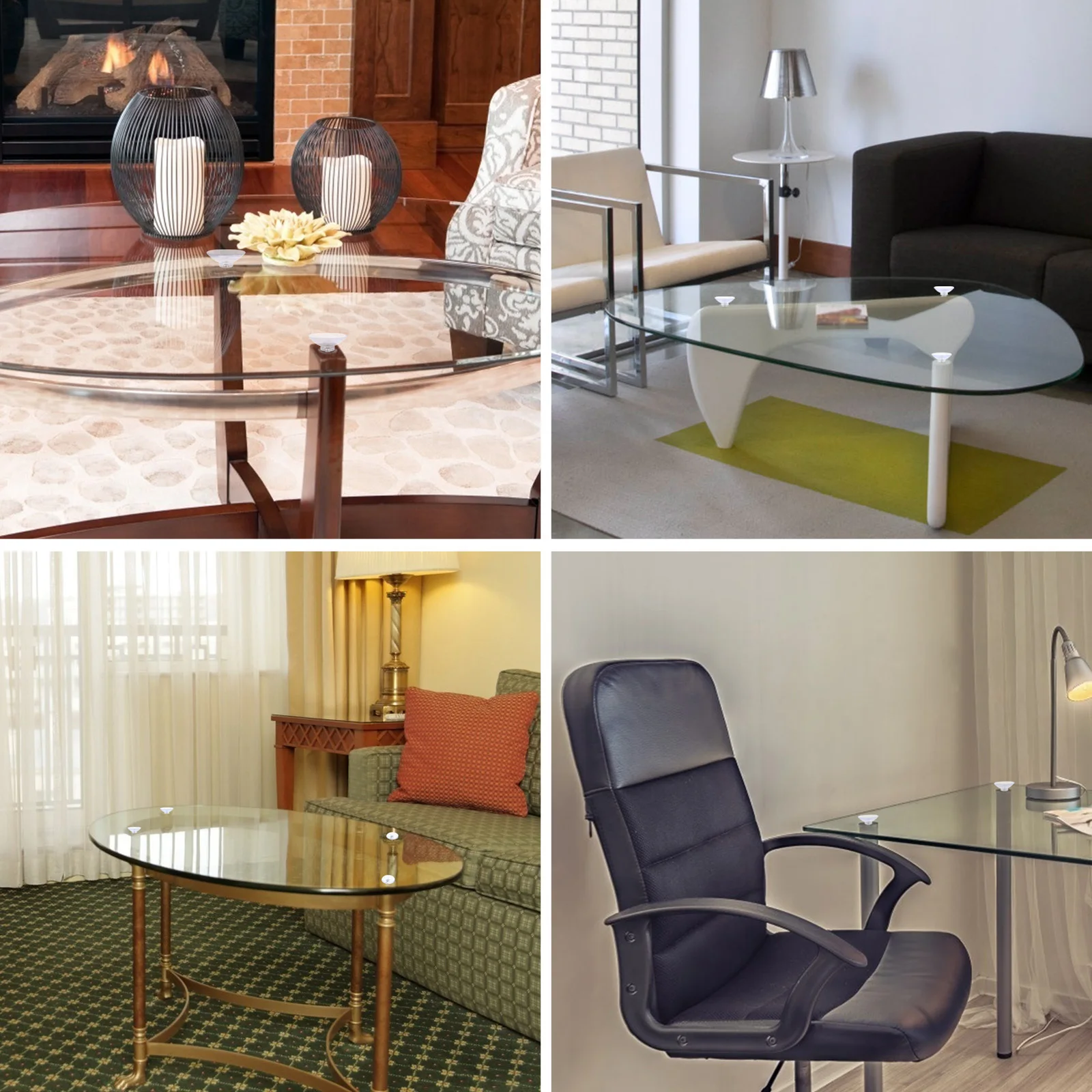 Присоски из пвх 8x13 для стеклянной настольной мебели - Фотография_3