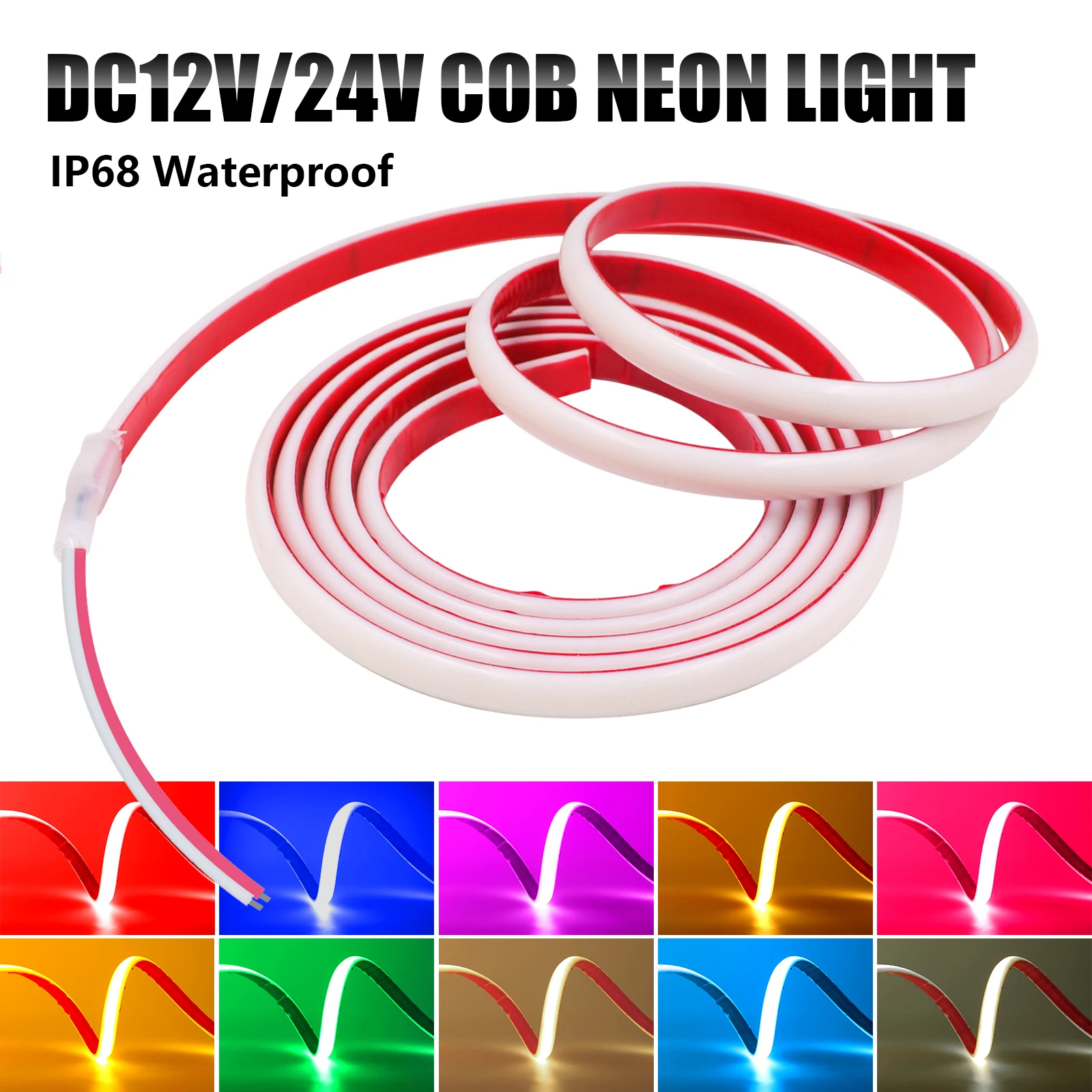 Светодиодная лента cob 12 в 24
