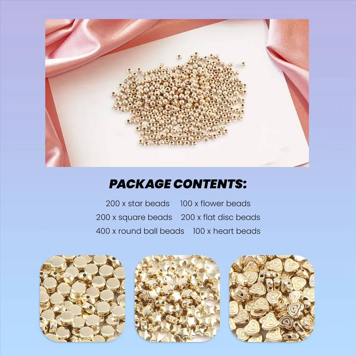 Набор бусин-разделителей для изготовления ювелирных изделий из браслета - Фотография_6